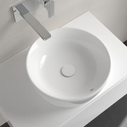 Villeroy & Boch 5A254501 - Lavabo de encimera ARCHITECTURA Ø 45 cm, cerámica/blanco