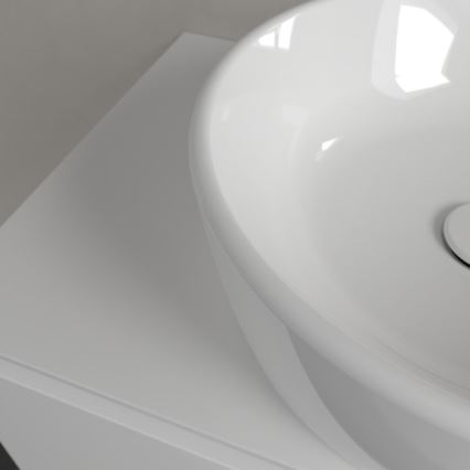 Villeroy & Boch 5A254501 - Lavabo de encimera ARCHITECTURA Ø 45 cm, cerámica/blanco