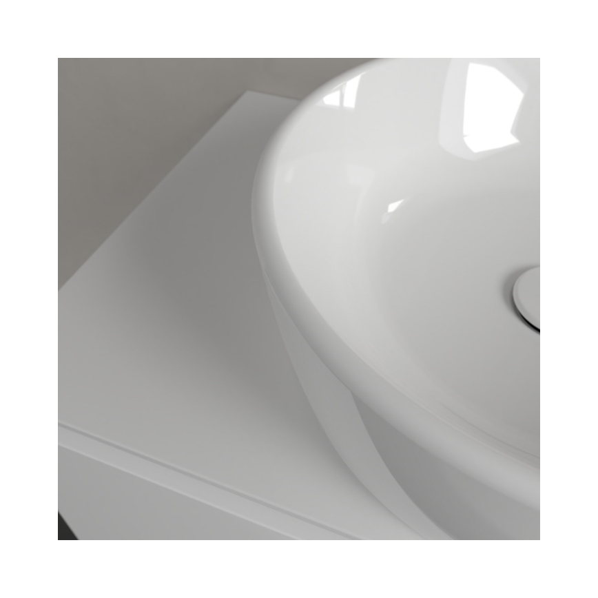 Villeroy & Boch 5A254501 - Lavabo de encimera ARCHITECTURA Ø 45 cm, cerámica/blanco