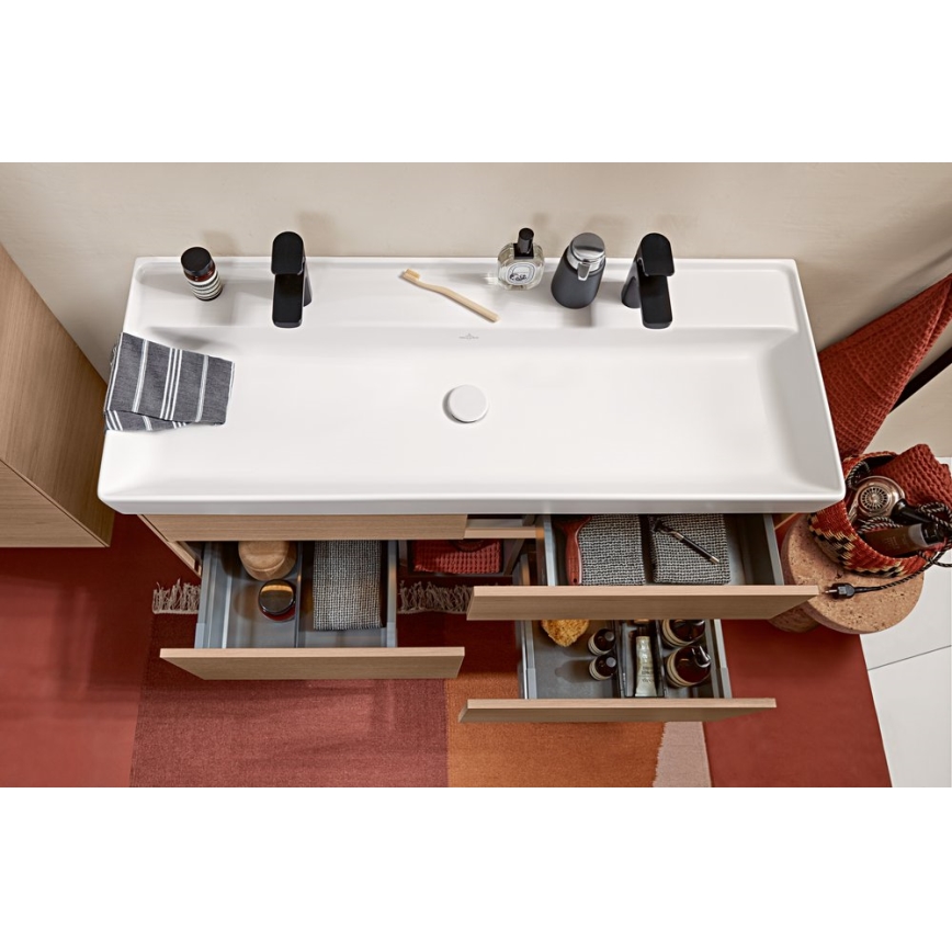 Villeroy & Boch 680800RW - Desagüe para lavabo blanco/cromado brillante