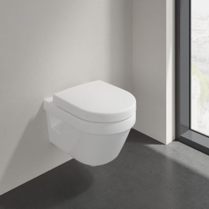 Villeroy & Boch 8M42S101 - Asiento para inodoro SoftClose SUBWAY 3.0 blanco