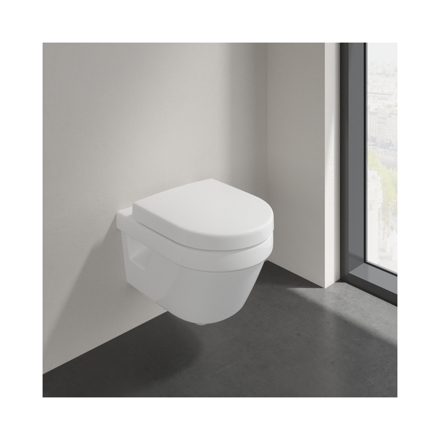 Villeroy & Boch 8M42S101 - Asiento para inodoro SoftClose SUBWAY 3.0 blanco