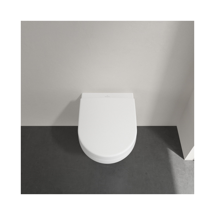 Villeroy & Boch 8M42S101 - Asiento para inodoro SoftClose SUBWAY 3.0 blanco