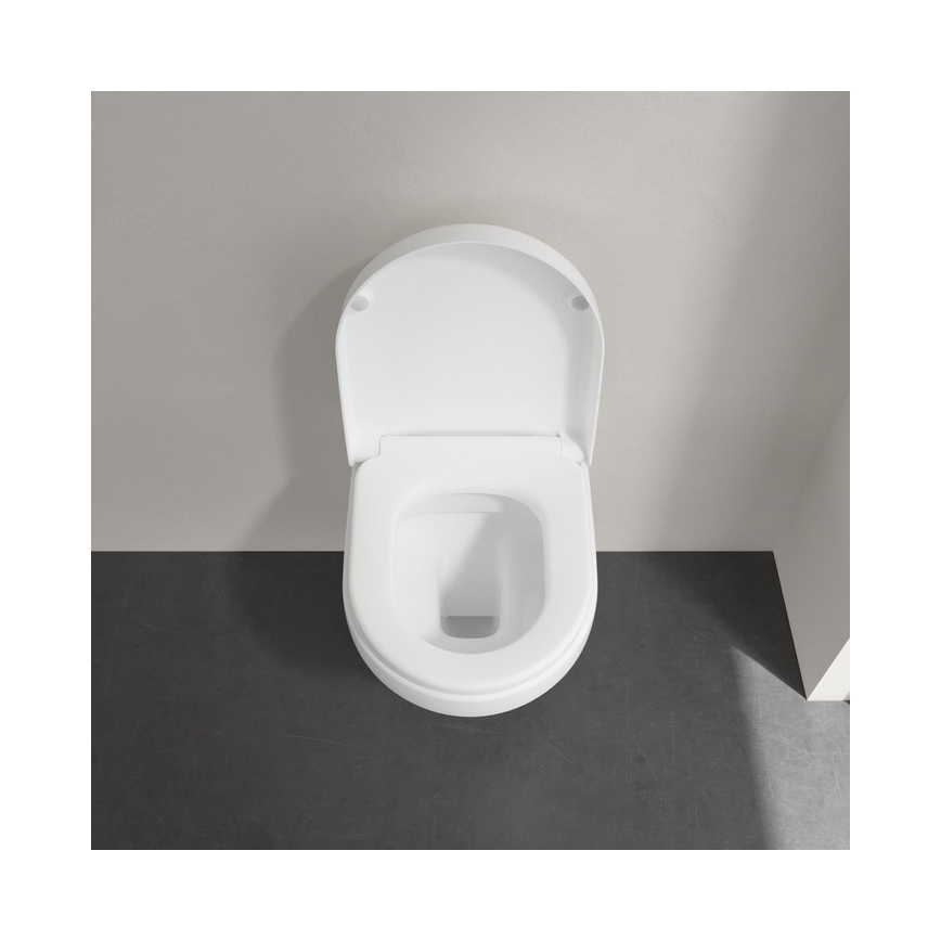 Villeroy & Boch 8M42S101 - Asiento para inodoro SoftClose SUBWAY 3.0 blanco