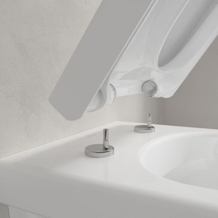 Villeroy & Boch 8M42S101 - Asiento para inodoro SoftClose SUBWAY 3.0 blanco