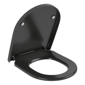 Villeroy & Boch 8M42S1R7 - Asiento de inodoro SoftClose SUBWAY negro
