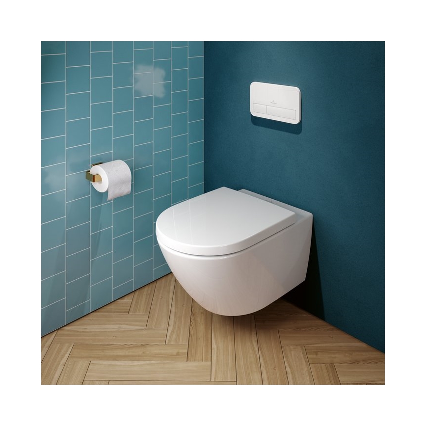 Villeroy & Boch 8M42S1T1 - Asiento de inodoro SoftClose SUBWAY 3.0 blanco
