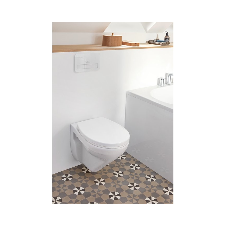 Villeroy & Boch 8M43S101 - Asiento de inodoro SoftClose O.NOVO blanco