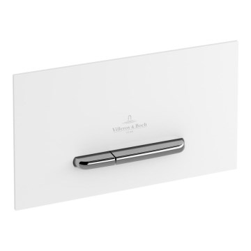 Villeroy & Boch 92216168 - Botón de descarga VICONNECT blanco/cromo brillante