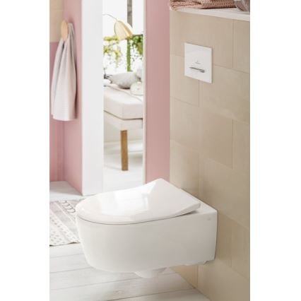 Villeroy & Boch 92216168 - Botón de descarga VICONNECT blanco/cromo brillante