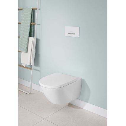 Villeroy & Boch 92216168 - Botón de descarga VICONNECT blanco/cromo brillante