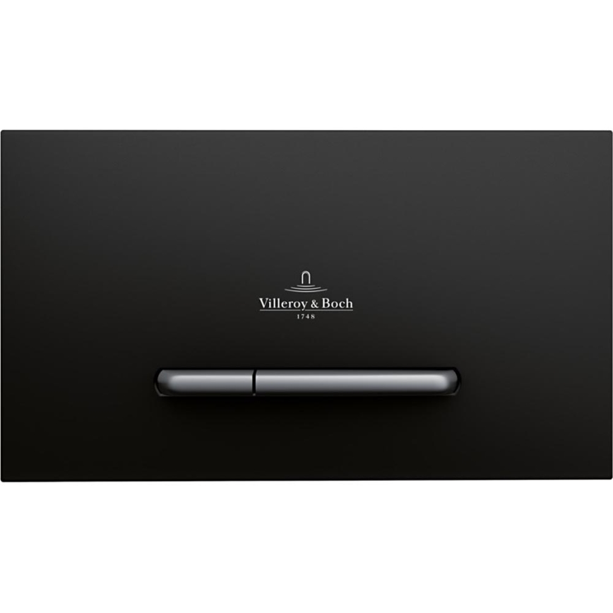 Villeroy & Boch 922169AN - Pulsador de descarga VICONNECT negro mate/cromo mate
