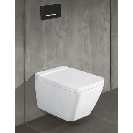 Villeroy & Boch 922169AN - Pulsador de descarga VICONNECT negro mate/cromo mate