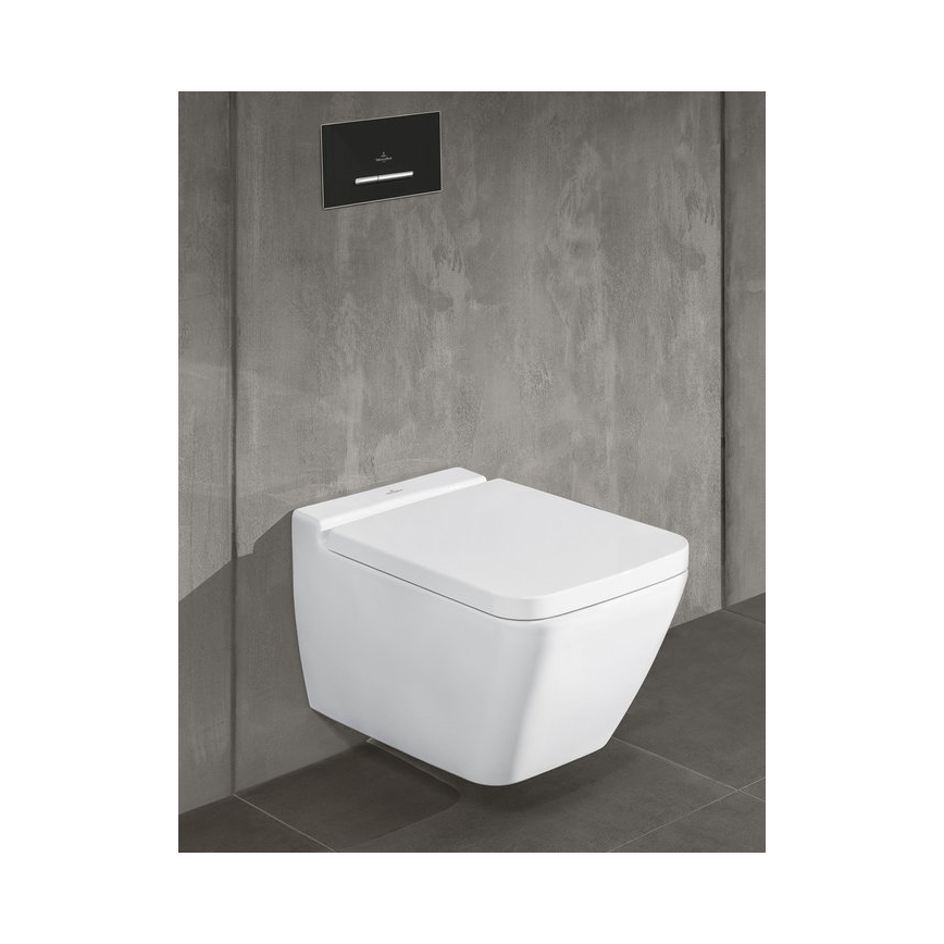 Villeroy & Boch 922169AN - Pulsador de descarga VICONNECT negro mate/cromo mate