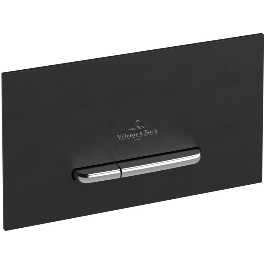 Villeroy & Boch 922169AN - Pulsador de descarga VICONNECT negro mate/cromo mate