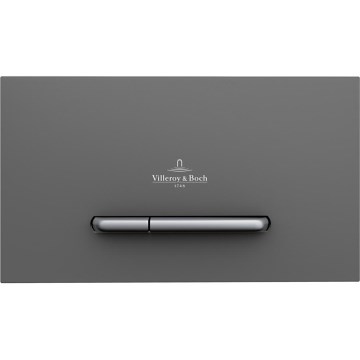 Villeroy & Boch 922169D8 - Pulsador de descarga VICONNECT antracita/cromo mate