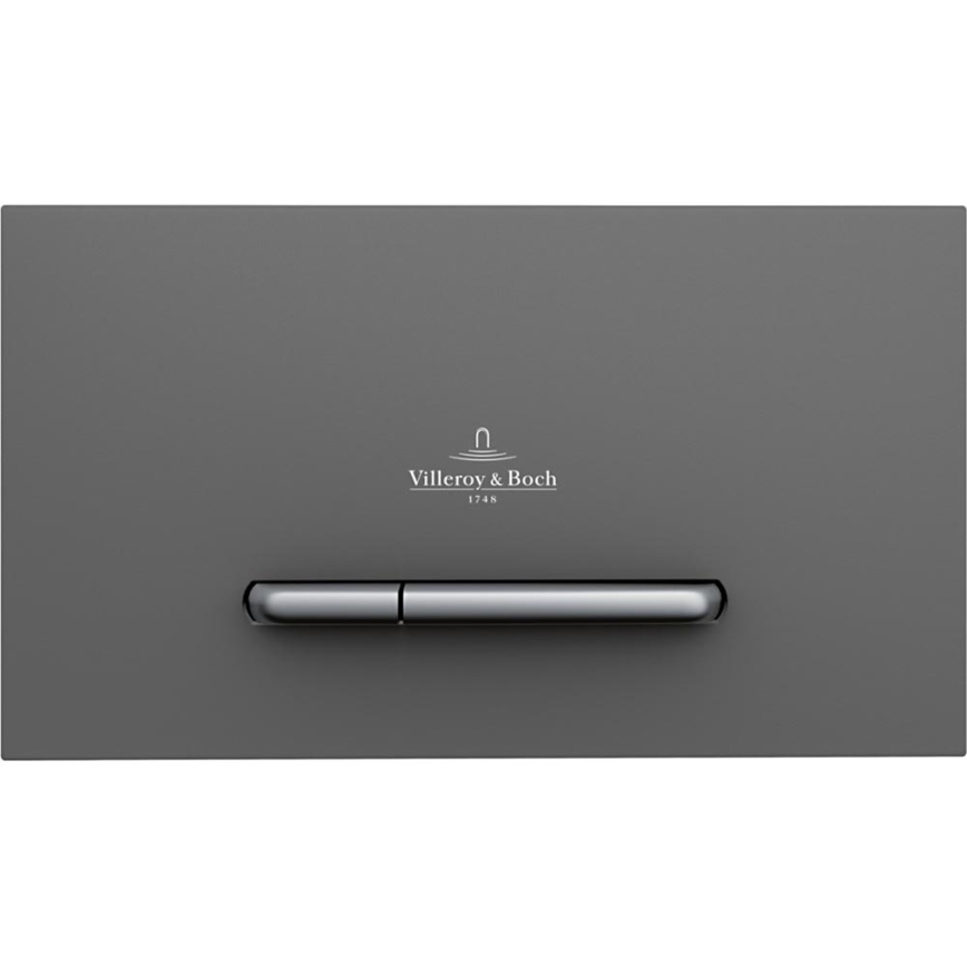 Villeroy & Boch 922169D8 - Pulsador de descarga VICONNECT antracita/cromo mate