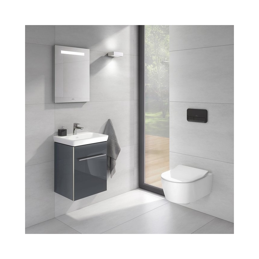 Villeroy & Boch 922400RB - Pulsador de descarga VICONNECT negro brillante