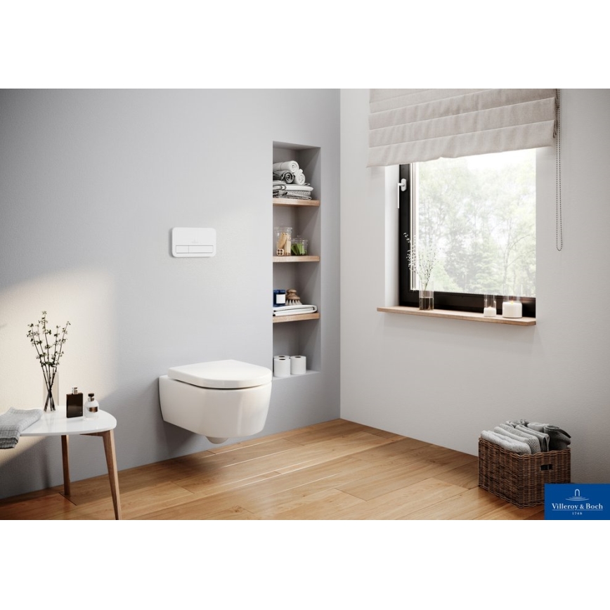 Villeroy & Boch 92249068 - Pulsador de descarga VICONNECT blanco