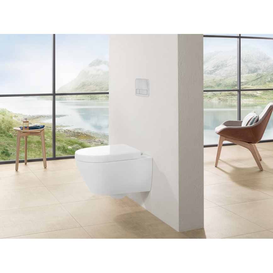 Villeroy & Boch 9M68Q101 - Asiento de inodoro SUBWAY 2.0 blanco