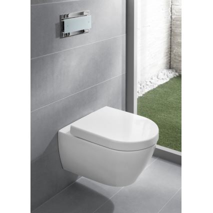 Villeroy & Boch 9M68S101 - Asiento de inodoro SoftClose SUBWAY 2.0 blanco