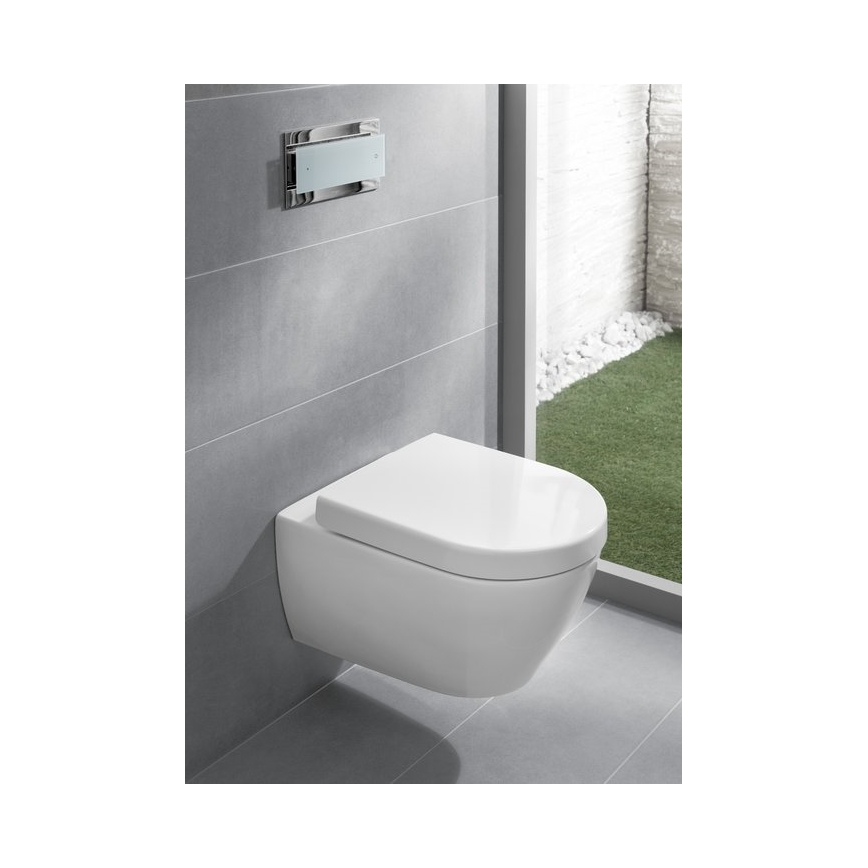 Villeroy & Boch 9M68S101 - Asiento de inodoro SoftClose SUBWAY 2.0 blanco