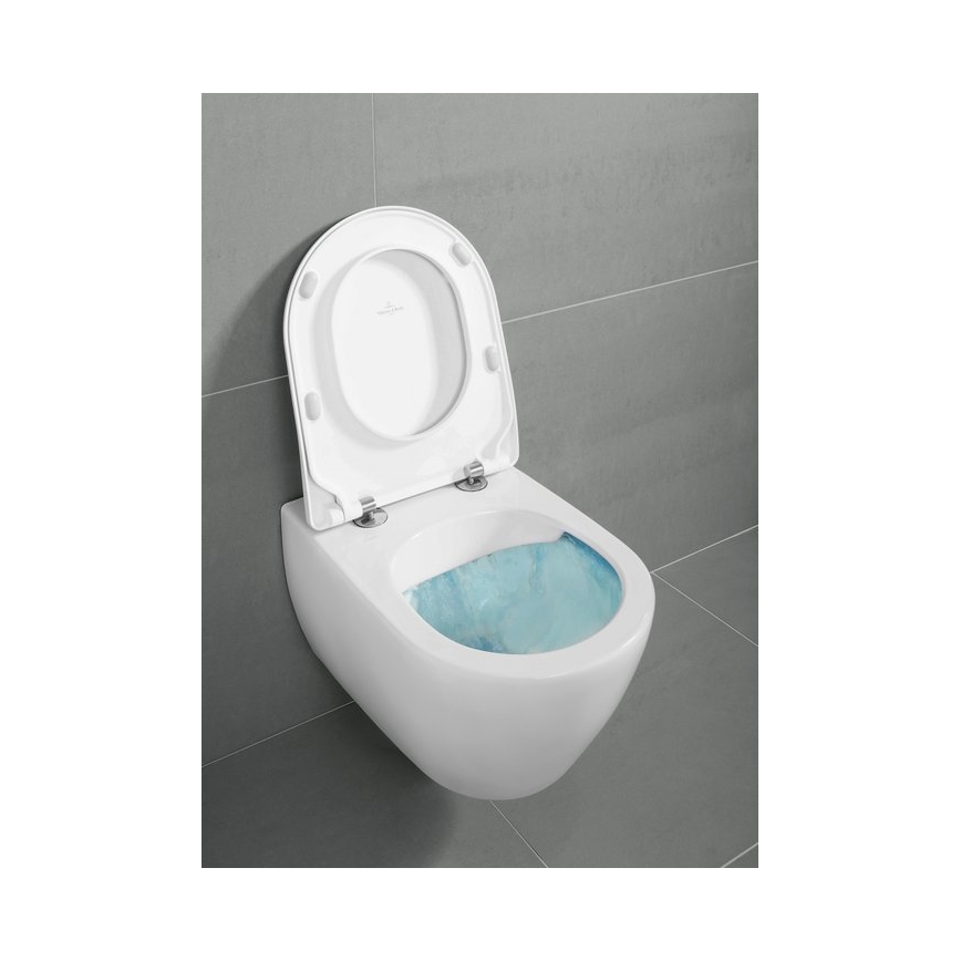 Villeroy & Boch 9M78S101 - Asiento de inodoro SoftClose SUBWAY 2.0 blanco