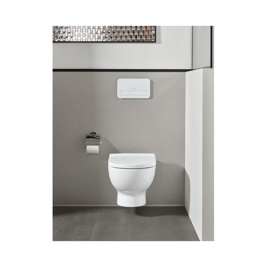 Villeroy & Boch TVA15101300061 - Soporte para papel higiénico ELEMENTS, cromo brillante
