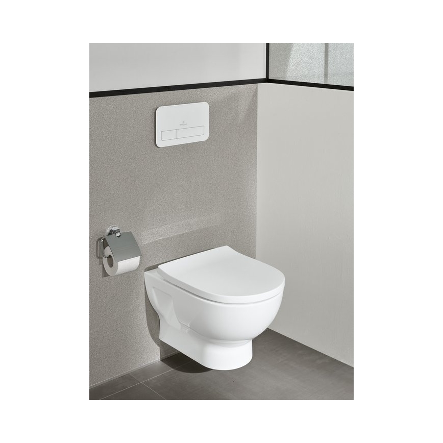 Villeroy & Boch TVA15101300061 - Soporte para papel higiénico ELEMENTS, cromo brillante