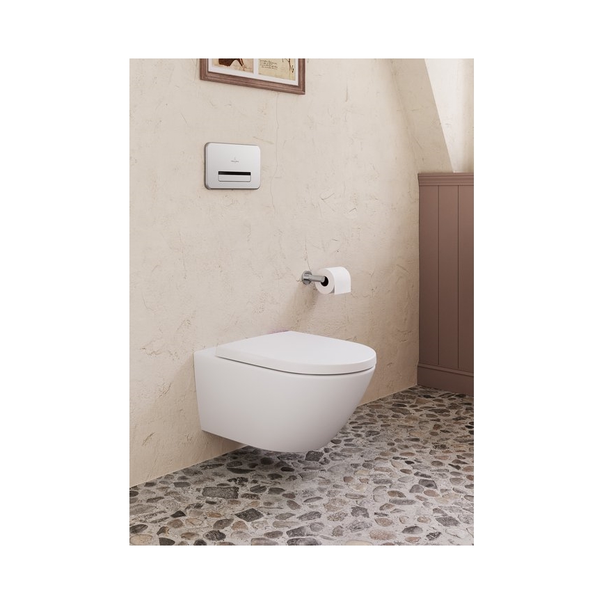 Villeroy & Boch TVA15101400061 - Portarrollos para papel higiénico ELEMENTS en cromo brillante