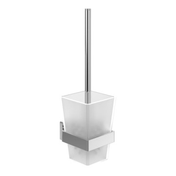 Villeroy & Boch TVA15201700061 - Escobilla de WC mural ELEMENTS vidrio/cromo brillante