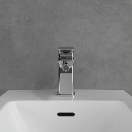 Villeroy & Boch TVB11200100061 - Grifo para bidé + válvula de desagüe SUBWAY 3.0 cromo brillante
