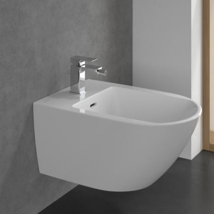 Villeroy & Boch TVB11200100061 - Grifo para bidé + válvula de desagüe SUBWAY 3.0 cromo brillante