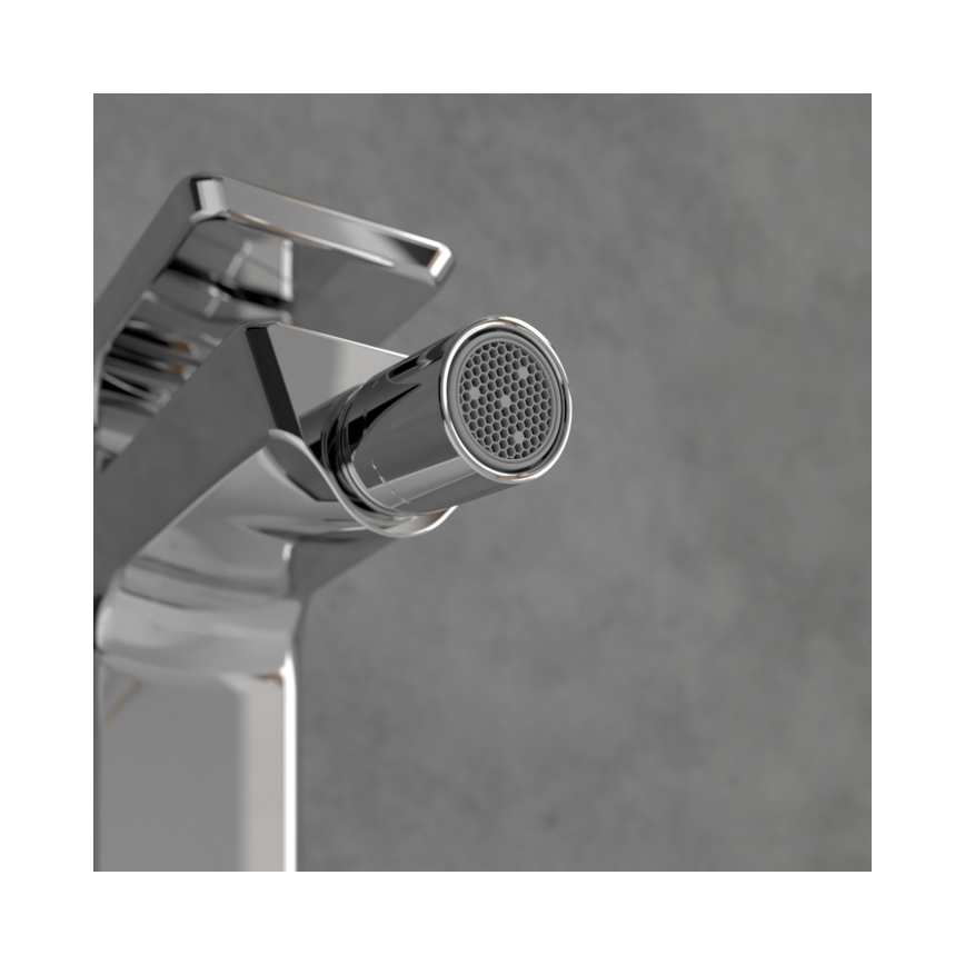Villeroy & Boch TVB11200100061 - Grifo para bidé + válvula de desagüe SUBWAY 3.0 cromo brillante