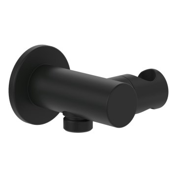 Villeroy & Boch TVC000462000K5 - Soporte para ducha con salida, acabado negro mate