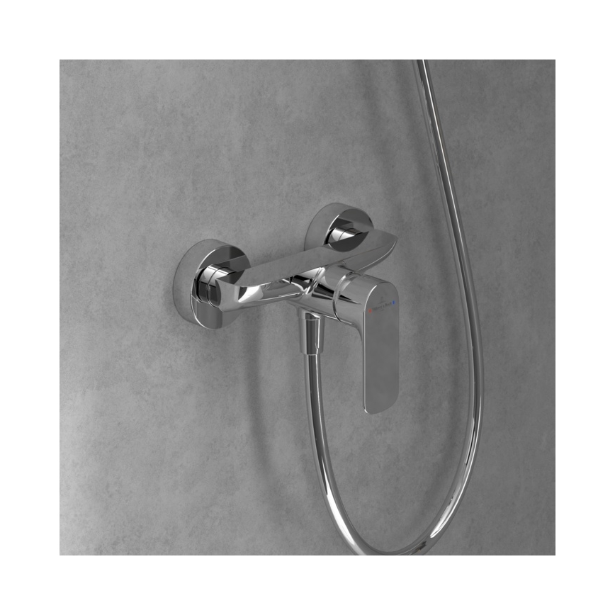 Villeroy & Boch TVS10400100061 - Mezclador de ducha O.NOVO, cromo brillante