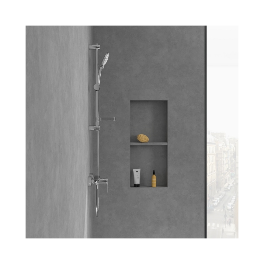 Villeroy & Boch TVS10400100061 - Mezclador de ducha O.NOVO, cromo brillante