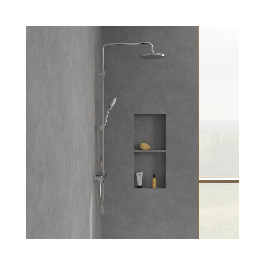 Villeroy & Boch TVS10900200061 - Set de ducha con grifo UNIVERSAL, acabado cromo brillante