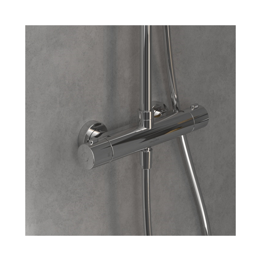 Villeroy & Boch TVS10900200061 - Set de ducha con grifo UNIVERSAL, acabado cromo brillante