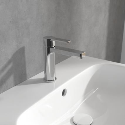 Villeroy & Boch TVW10300400161 - Grifo de lavabo ARCHITECTURA 16,4 cm cromado brillante