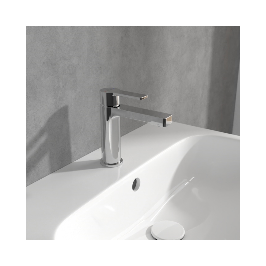 Villeroy & Boch TVW10300400161 - Grifo de lavabo ARCHITECTURA 16,4 cm cromado brillante