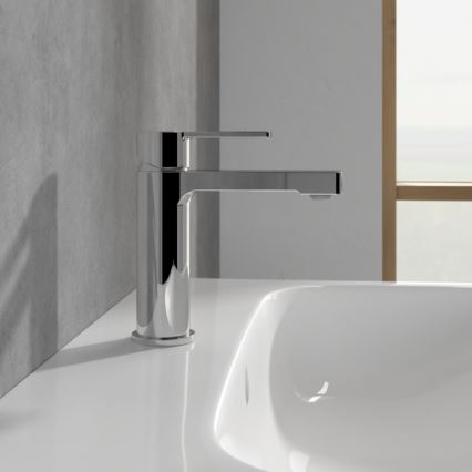 Villeroy & Boch TVW10300400161 - Grifo de lavabo ARCHITECTURA 16,4 cm cromado brillante