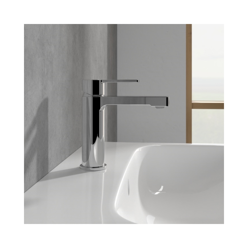 Villeroy & Boch TVW10300400161 - Grifo de lavabo ARCHITECTURA 16,4 cm cromado brillante