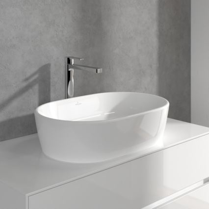 Villeroy & Boch TVW10300500061 - Grifo de lavabo ARCHITECTURA con válvula de desagüe, 32,9 cm, cromado brillante