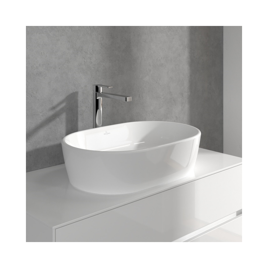 Villeroy & Boch TVW10300500061 - Grifo de lavabo ARCHITECTURA con válvula de desagüe, 32,9 cm, cromado brillante