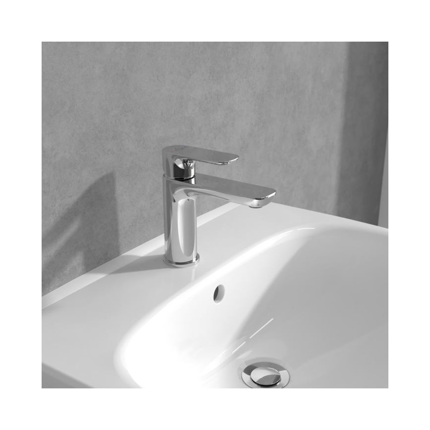 Villeroy & Boch TVW10400300161 - Grifo de lavabo O.NOVO 15,5 cm cromo brillante
