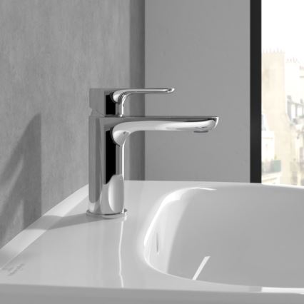Villeroy & Boch TVW10400300161 - Grifo de lavabo O.NOVO 15,5 cm cromo brillante