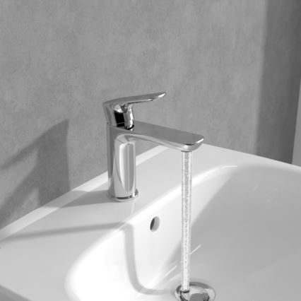 Villeroy & Boch TVW10400300161 - Grifo de lavabo O.NOVO 15,5 cm cromo brillante