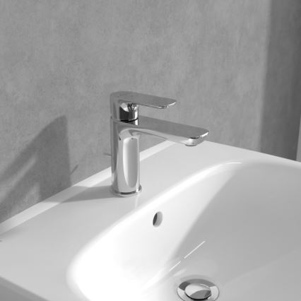 Villeroy & Boch TVW10400400161 - Grifo de lavabo O.NOVO 15,5 cm cromo brillante