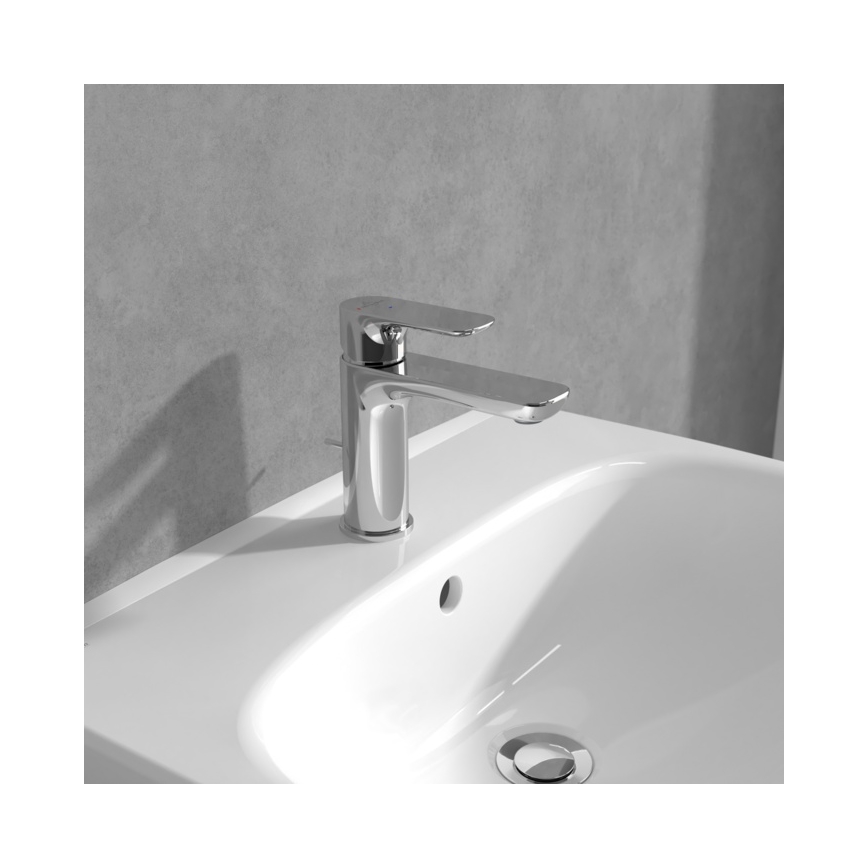 Villeroy & Boch TVW10400400161 - Grifo de lavabo O.NOVO 15,5 cm cromo brillante